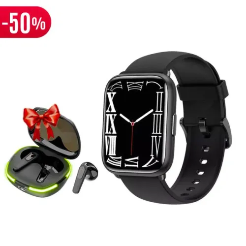 Montre Connectée LINWEAR   + Ecouteur Bluetooth PRO 60 Offert