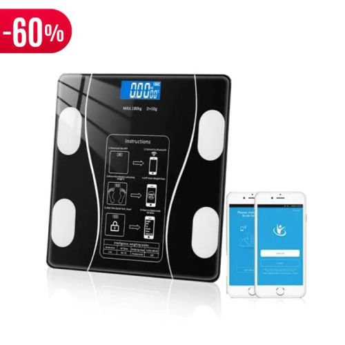 Pèse Personne Impédancemètre Connecté Noir