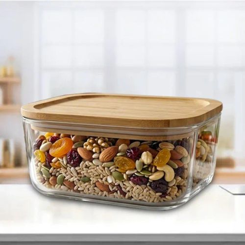 Frigoverre avec couvercle BORMIOLI ROCCO 15*15 cm en bambou