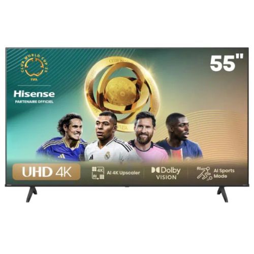 TV HISENSE 55" Smart Série A6N 4K UHD - Noir + Tv 32" Gratuite