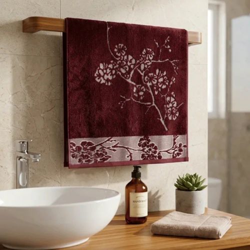 Serviette De Bain 70x140 KHT25-30 Rouge Serviette De Bain 70x140 KHT25-30 Rouge