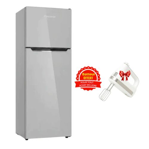 Réfrigérateur CONCORDE VTH2O-46S DeFrost 460 Litres Silver + Batteur Gratuit