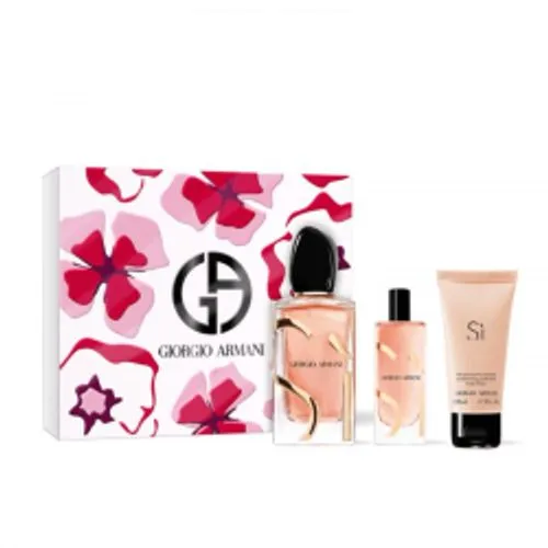 armani coffret si edp intense 100ml+lait de corps 50ml+vaporisateur 15ml