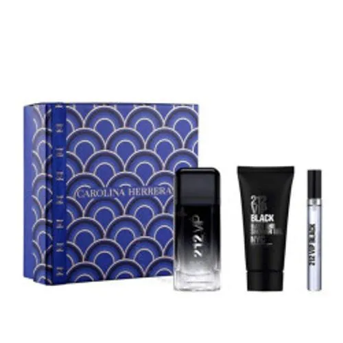 carolina herrera coffret 212 vip black 100ml+gel douche 100ml+travel spray 10ml carolina herrera coffret 212 vip black 100ml+gel douche 100ml+travel spray 10ml