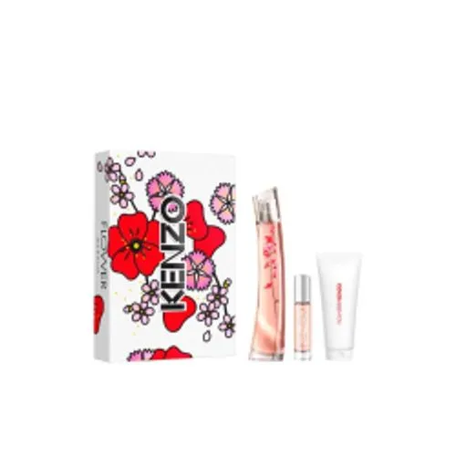 kenzo coffret flower bye kenzo ikebana edp 75ml+lait de corps 75ml+vaporisateur