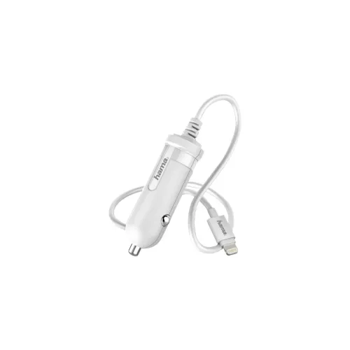 HAMA CHARGEUR POUR VOITURE, LIGHTNING, 1A, BLANC HAMA CHARGEUR POUR VOITURE, LIGHTNING, 1A, BLANC