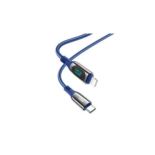 CABLE S51 TYPE C TO LIGHTNING 20W AVEC AFFICHEUR - CABLE S51 TYPE C TO LIGHTNING 20W AVEC AFFICHEUR -