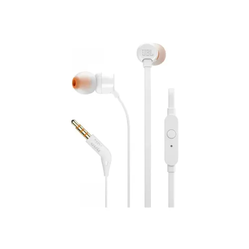 ECOUTEURS JBL T110 BLANC ECOUTEURS JBL T110 BLANC