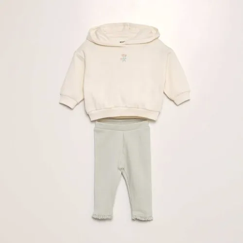 ensemble sweat + legging gaufré - 2 pièces vert ensemble sweat + legging gaufré - 2 pièces vert