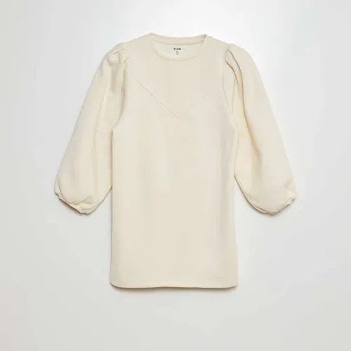 robe sweat en molleton uni blanc robe sweat en molleton uni blanc