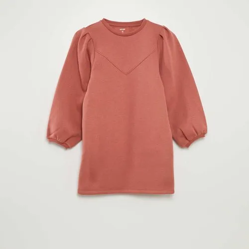 robe sweat en molleton uni vieux rose robe sweat en molleton uni vieux rose