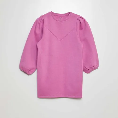 robe sweat en molleton uni rose robe sweat en molleton uni rose