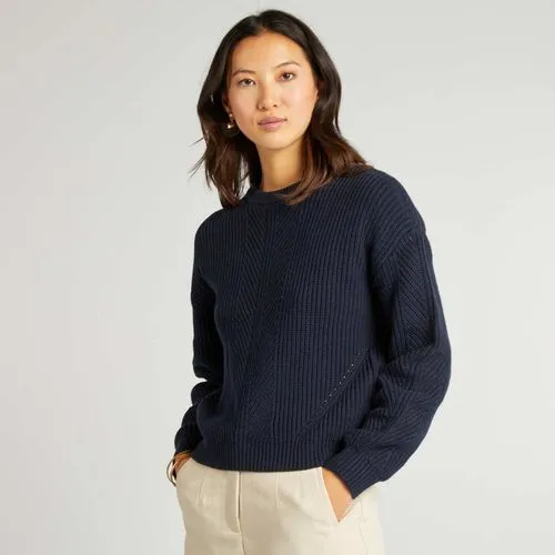 pull en maille épaisse bleu marine pull en maille épaisse bleu marine