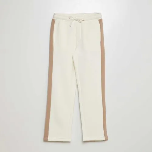 jogging en molleton bicolore blanc jogging en molleton bicolore blanc