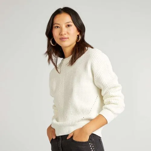 pull en maille épaisse beige pull en maille épaisse beige