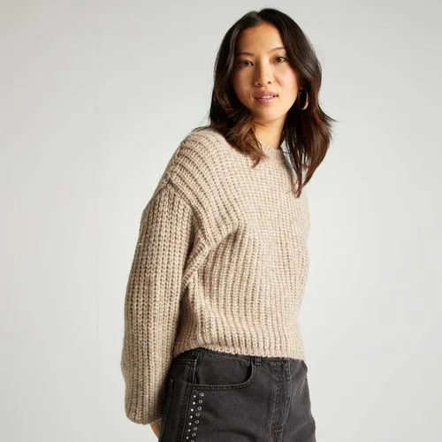 pull en grosse maille gris pull en grosse maille gris