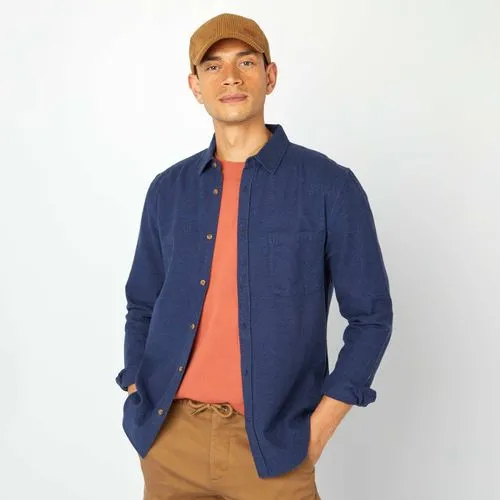 chemise en flanelle avec poches poitrine bleu chemise en flanelle avec poches poitrine bleu