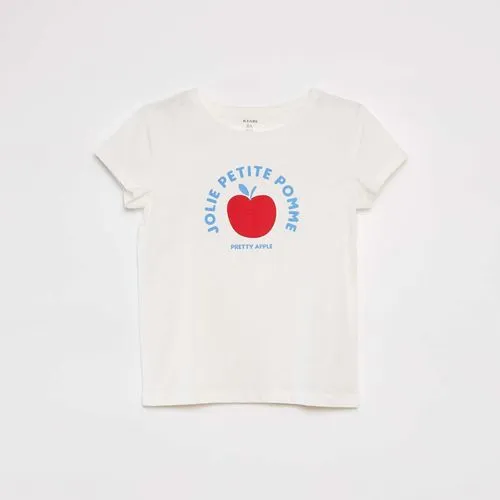 t-shirt manches courtes imprimé blanc t-shirt manches courtes imprimé blanc