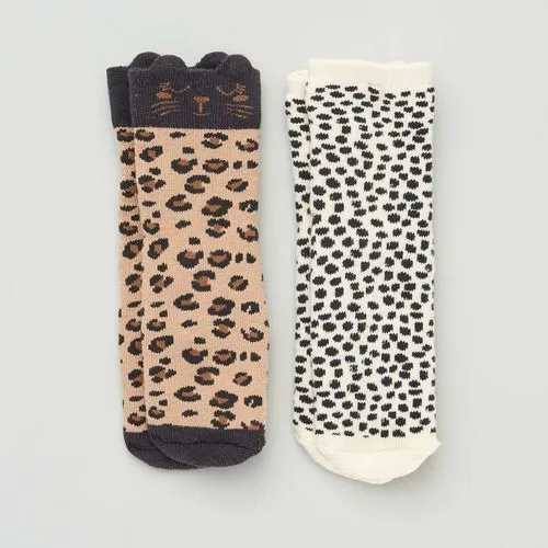 lot de 2 paires de chaussettes antidérapantes marron/noir lot de 2 paires de chaussettes antidérapantes marron/noir