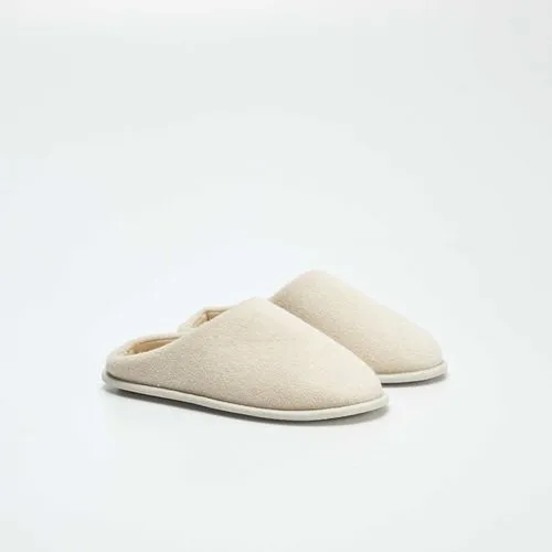 chaussons mules unis beige chaussons mules unis beige