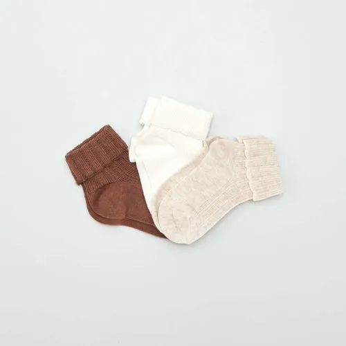 lot de 3 paires de chaussettes bébé beige lot de 3 paires de chaussettes bébé beige