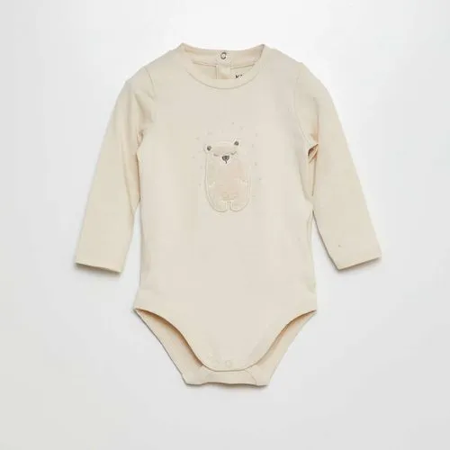 body avec imprimé relief beige body avec imprimé relief beige