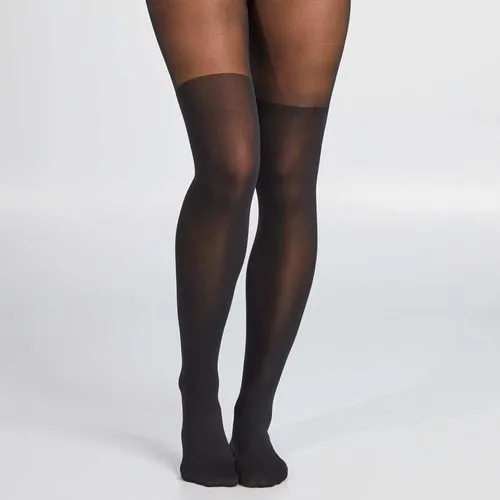collants effet chaussettes hautes - 60d noir