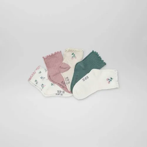 lot de 5 paires de chaussettes en maille stretch kaki