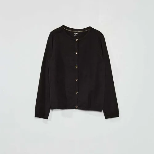 gilet en maille fine noir