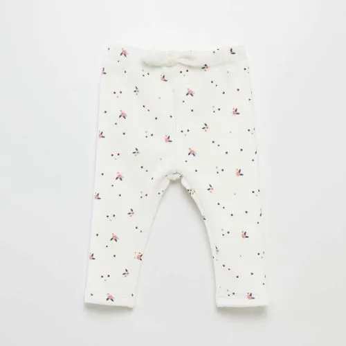pantalon en molleton avec nœud blanc