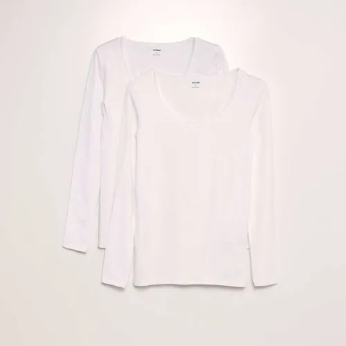 lot de 2 t-shirts sous-vêtements blanc