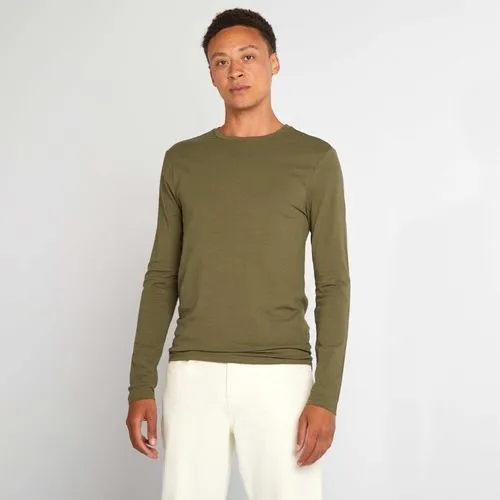 t-shirt manches longues kaki