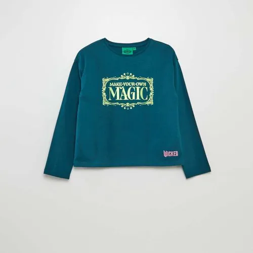 tee-shirt imprimé 'wicked' vert