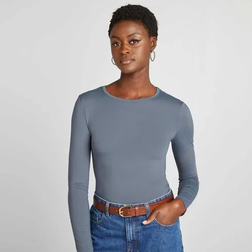 t-shirt stretch à manches longues gris t-shirt stretch à manches longues gris