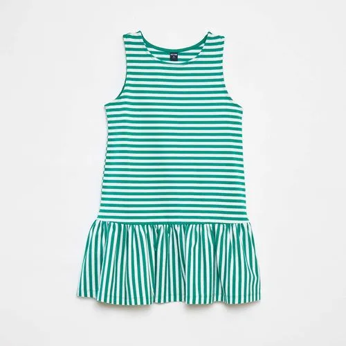 robe sans manches avec volants vert robe sans manches avec volants vert