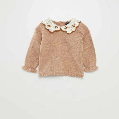 pull col claudine marron pull col claudine marron