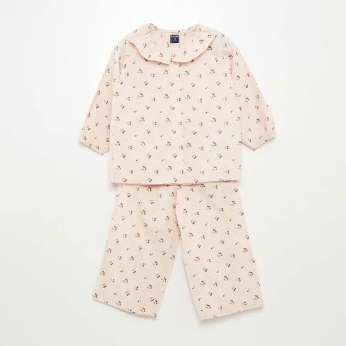 pyjama long vichy - 2 pièces rose pyjama long vichy - 2 pièces rose