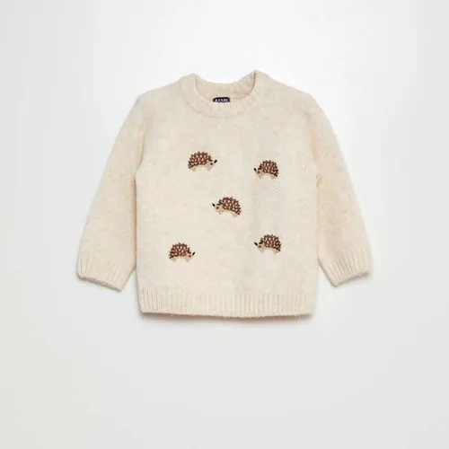 pull en maille douce beige pull en maille douce beige