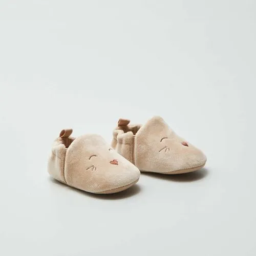 chaussons en velours beige chaussons en velours beige