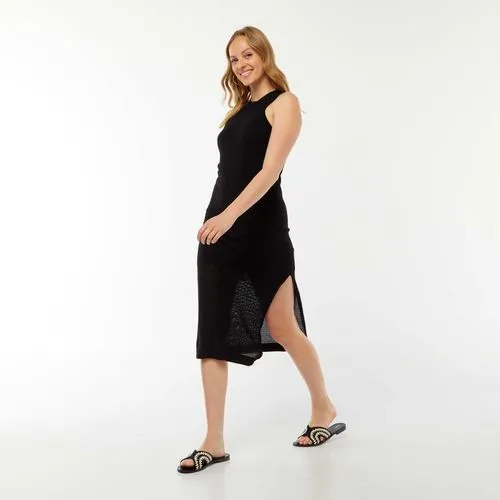 robe longue sans manches noir robe longue sans manches noir