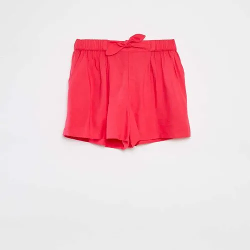 short léger avec nœud rose short léger avec nœud rose