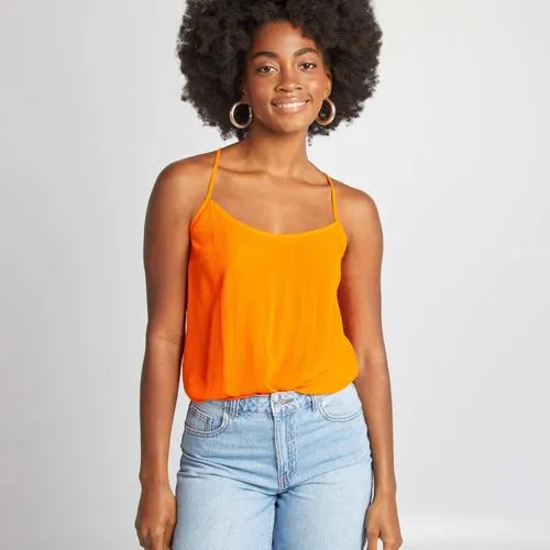 top à fines bretelles orange top à fines bretelles orange