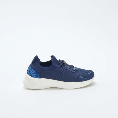 baskets de running avec lacets élastiques bleu baskets de running avec lacets élastiques bleu