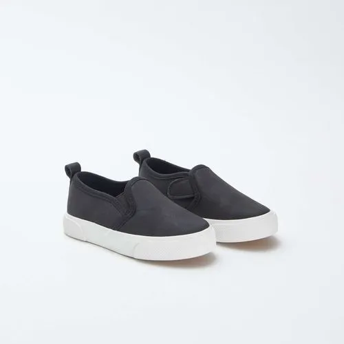 baskets slip-on en suédine noir baskets slip-on en suédine noir