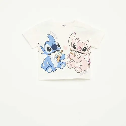 t-shirt à manches courtes avec print 'disney' blanc t-shirt à manches courtes avec print 'disney' blanc
