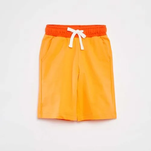 bermuda bicolore en french terry orange bermuda bicolore en french terry orange