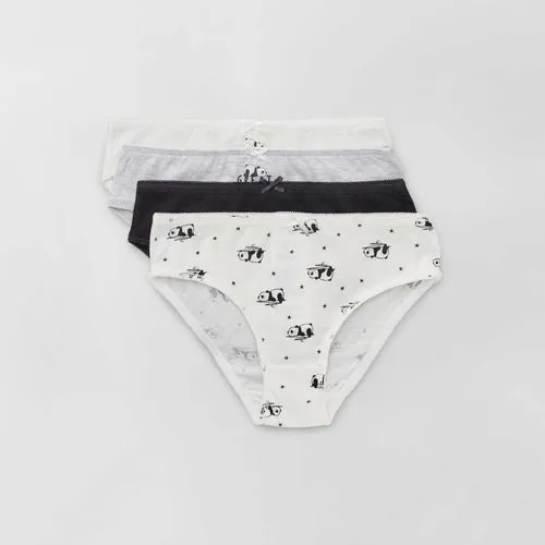 culottes en jersey avec nœud fantaisie - lot de 4 blanc/noir/gris culottes en jersey avec nœud fantaisie - lot de 4 blanc/noir/gris