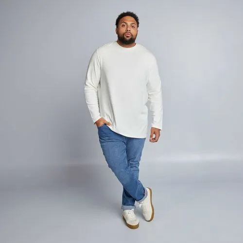 jean slim à 5 poches bleu