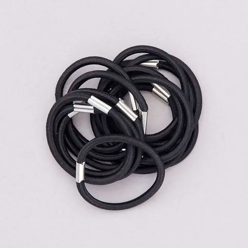 lot de 15 élastiques unis noir lot de 15 élastiques unis noir