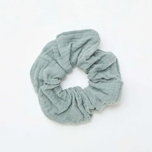 chouchou en gaze de coton vert chouchou en gaze de coton vert